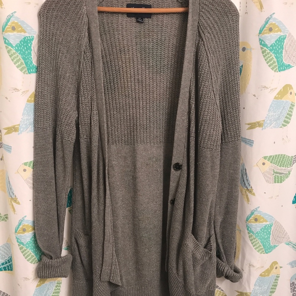 Grey American Eagle sweater
